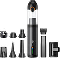 Car Vacuum Portable Cordless,18000Pa 4in1 Portable Handheld Cleaner Vacuum &Air Duster 2 Suction Modes Power Blowing&Inflating, Brushless Motor Vacuum with Multi Nozzles for Car,Keyboards, Office,Pet