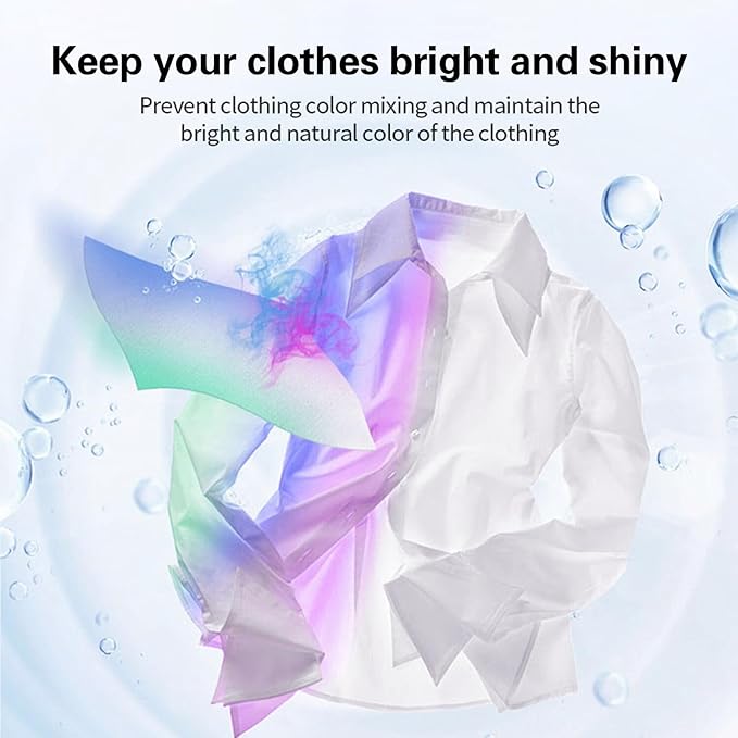 Color Absorber Laundry Sheets 100 Count,Allow Mixed Washes, Prevent Color Runs and Maintain Original Clothing,Pet Hair Remover for Laundry-2pcs,Lint Remover Balls for Laundry-6.