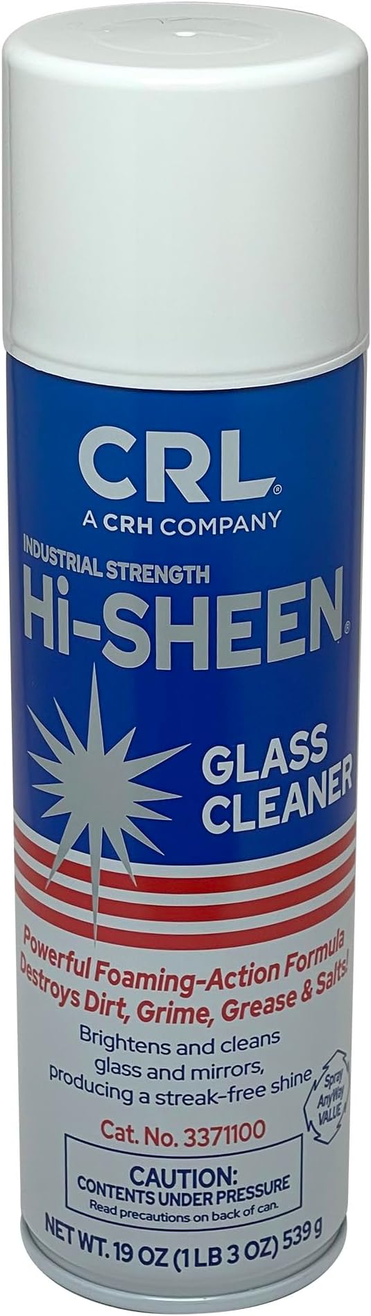 CRL SOMACA Hi-SHEEN Glass Cleaner - 19 oz Can by CR Laurence