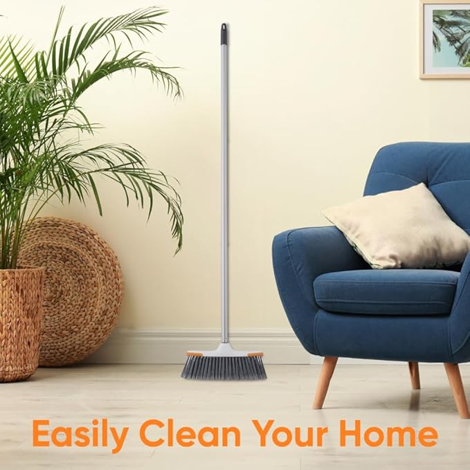 Superio Lightweight Essential Household Broom Head (Gray)
