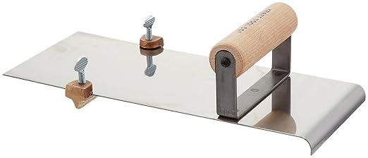 Kraft Tool CF607 Stainless Steel Edger with Adjustable Groover 3/8-Inch -Radius