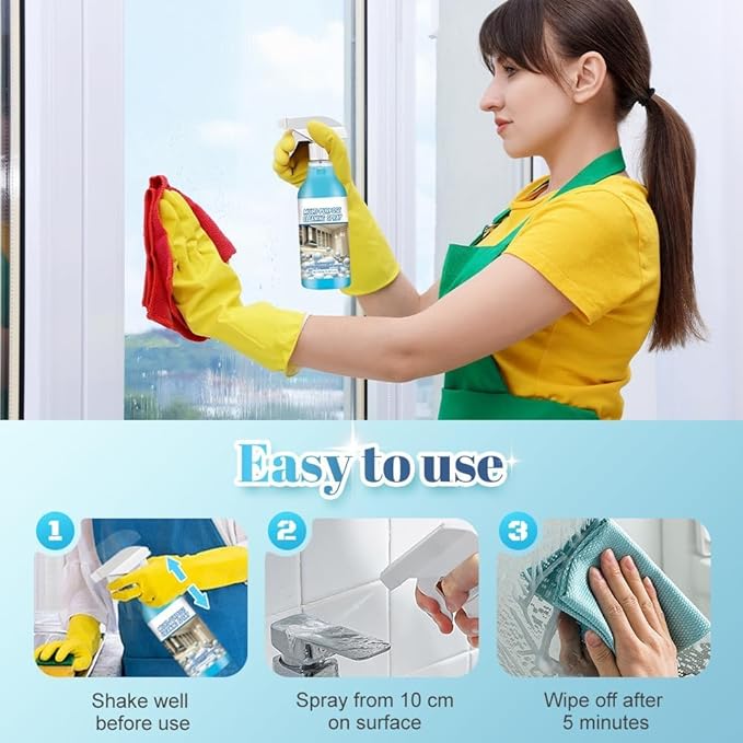 2 PCS Foam Spray Cleaner, Multi Purpose Cleaning Spray, Powerful Degreaser Sprays for Kitchen, Handheld Heavy Oil Cleane, Grime Remover Grease Remover