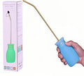 Diatomaceous Earth Duster, 230ml Large, Powder Duster Kit with Long Copper Tube & Folding Funnel, Indoor Outdoor Silicone Sprayer Heavy Duty Bulb Applicator for Home and Garden(Blue)