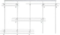 PROWORX 5-8 Ft Closet Organizer System, White Adjustable Custom Metal Wire Shelving Wall Mounted, Expandable Organization and Storage Shelf Kit with Hanging Rods