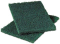 3M™ Scotch-Brite 86CC Heavy-Duty Scouring Pads, 6" x 9", Green, Pack of 10 Pads