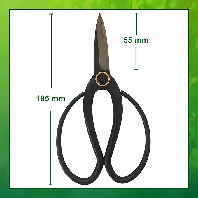 GARDEN GURU Professional Bonsai Scissors 180mm - Traditional Butterfly Pruner Shear for Precise Trimming Pruning and Deadheading of Flowers Plants, Japanese Bonsai Garden Tools - 1 Case (64 Pcs)