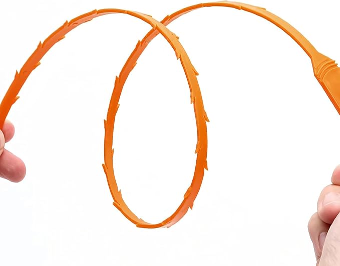 3 Pack 25 Inch Drain Snake Set - Drain Cleaner with Grip Handle Effectively Clean Hair and Other Clog for Toilet, Kitchen Sink, Bathroom Tub and Sewer
