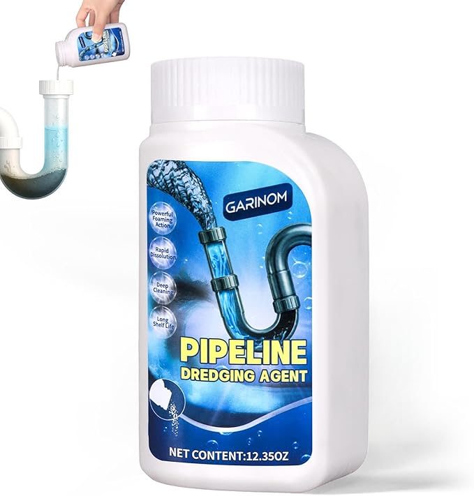 Pipeline Dredging Agent, Powerful Drain Cleaner Agent, Kitchen Unblocker, Sink and Drain Cleaner Powder for Kitchen Toilet Pipeline Quick Cleaning Tool