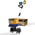 Cordless Garden Tiller Cultivator Compatible with Dewalt 20V/60V MAX Battery, 250RPM Electric Rototiller with Brushless Motor, 48 Steel Tines, 8.7" Tilling Width, 6.3" Depth, Rotary Tiller(Tool ONLY)