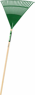 Truper 30456 Tru Tough 48-Inch Plastic Leaf Rake, 22-Inch Head, Wood Handle