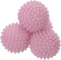 uxcell 4pcs Reusable Laundry Dryer Balls Vinyl Drying Balls for Reduce Wrinkles Static Fabric Softener Reduce Drying Time Save on Energy, Pink