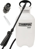 Chapin 20005 Pump Sprayer, 2 Gallon, Lawn and Garden, Hand Pressurized, Anti-Clog Filter, Adjustable Spray Nozzle, Spraying Plants, Watering, Weeds, Fertilizer and Pests, Translucent