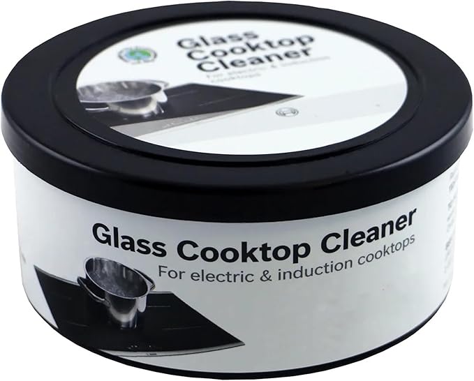 US-based supplier – Original 12010030 Glass Cooktop Cleaner for Electric & Induction Cooktops – 𝐁𝐎𝐒𝐂𝐇 Cooktop Cleaning Cream – Removes Grease, Burnt-On Residue & Stains (1, 12 ounce)