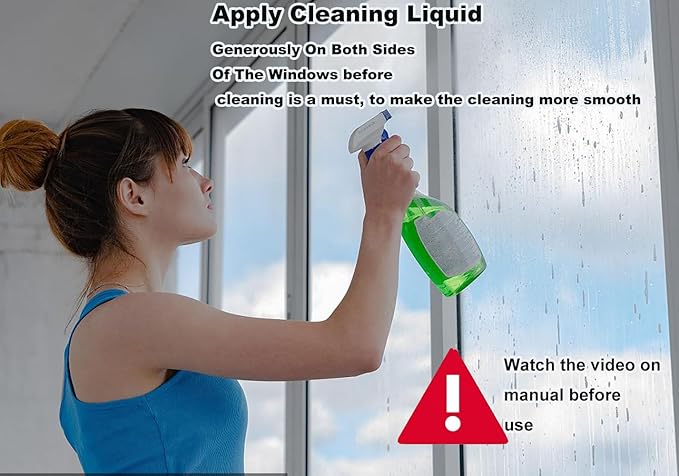 Double Sided Magnetic Window Cleaner, Outside Glass Wiper, 5-Gear Adjustable Outsider Glider Washing Brush Tool, for High-Rise Double Car Glazed Windows (0.3"-1.2")