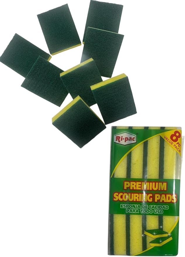 Ripac 8pc Value Pack Premium Scouring Pads, one size