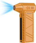 Compressed Air Duster, 130,000RPM Multi-Functional Electric Blower with 4-Speed Adjustable Settings for Dust Removal, Blowing & Suction – Ideal for Cars, Computers, Keyboards, and Outdoors（Orange）
