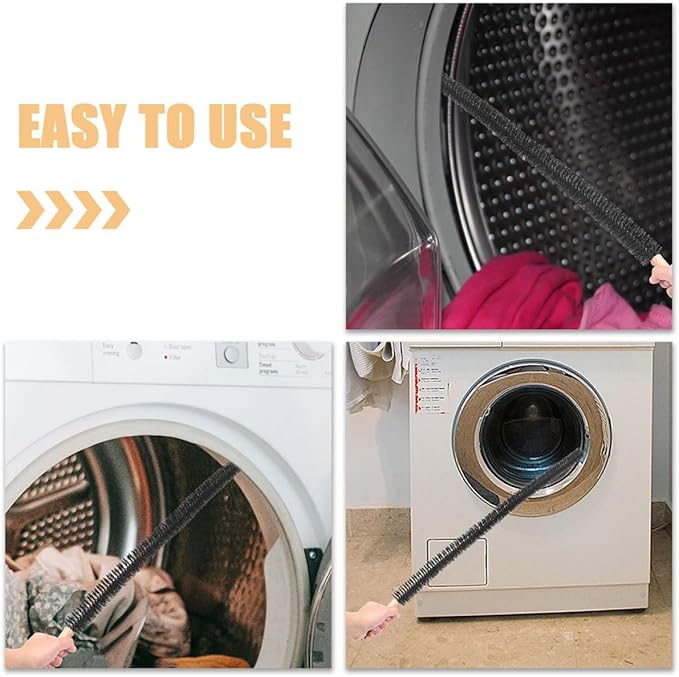 UKCOCO 2pcs Washing Machine Cleaning Brushes Long Handle Lint and Drain Pipe Cleaner for Dryer Vents and Washer Tubes Multi-Purpose Household Cleaning Tools