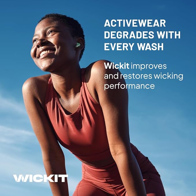 Wickit | Way More Than Softener | Fabric Softener Safe for All Fabrics | Laundry Additive Freshens, Protects, and Preserves All Clothing Fibers Without Waxy Buildup | Improves Activewear Breathability