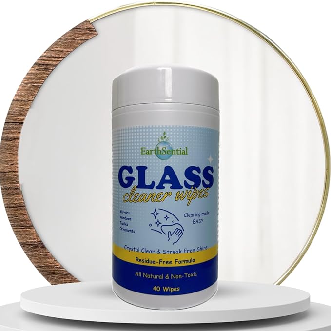 Glass Cleaner Wipes All Natural 40ct