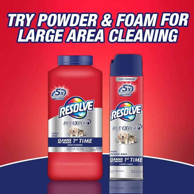 Resolve Carpet Triple Oxi Advanced Carpet Stain Remover, 22 Ounce (Pack of 2)