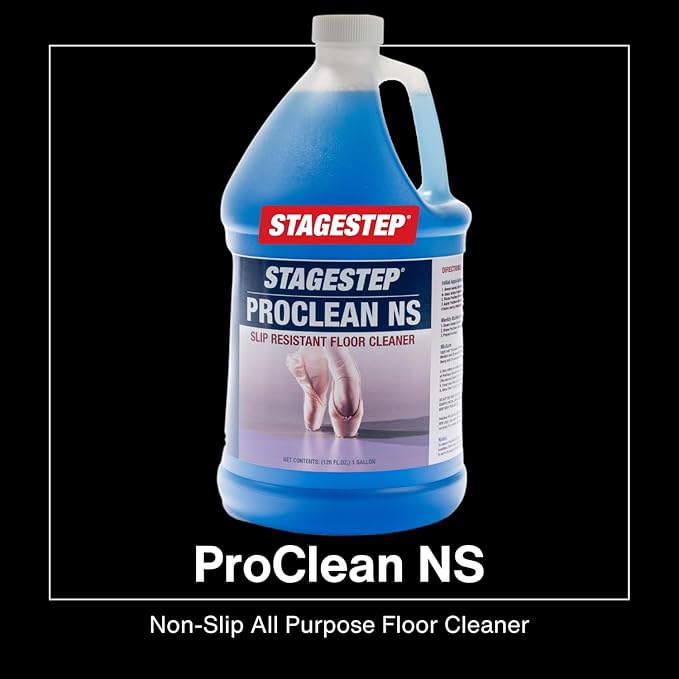 ProClean NS Non-Slip Floor Cleaner – 1 Gallon Concentrated Slip Resistant All-Purpose Floor Cleaner for Wood Laminate and Marley – Neutral pH Safe for Studios and Non-Porous Floors