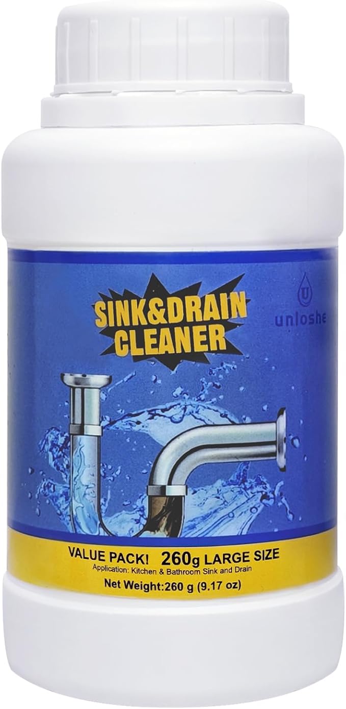 Sink Drain Cleaner, Powerful Pipeline Dredging Agent, Drain Clog Remover for Unclogs Bathroom and Kitchen Sinks, Drains (1PCS)