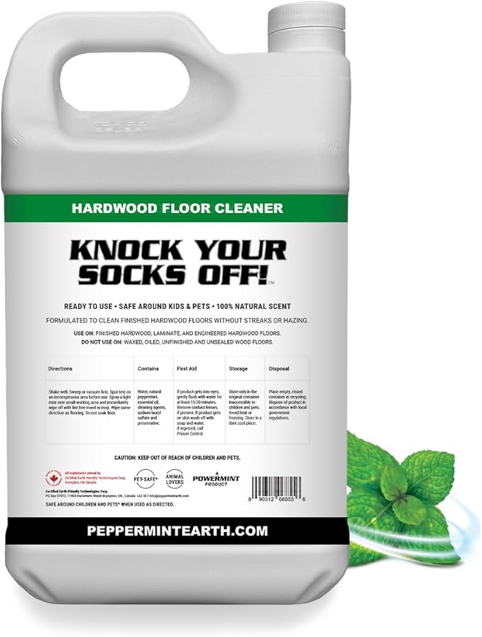 1 Gallon ‘Knock Your Socks Off!’ Hardwood Floor Cleaner