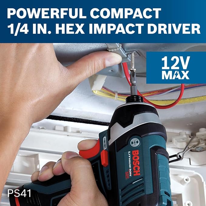 BOSCH CLPK22-120 12V Max Cordless 2-Tool Combo Kit with 3/8 in. Drill/Driver, 1/4 in. Impact Driver, (2) 2 Ah Batteries, Charger and Case