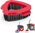 Scrubber Mop Head Compatible with O Cedar RinseClean 2 Tank System, Spin Mop Scrub Brush Head Replacement, Hard Bristle Bathroom Cleaning Brush, Tub Scrubber, Not Fit EasyWring 1 Tank