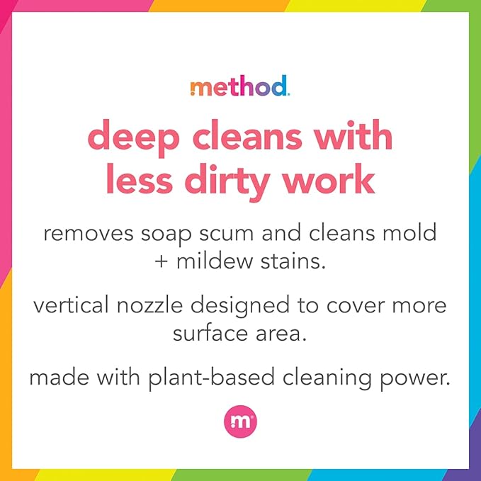 Method Bathroom Cleaner, Removes Mold + Mildew Stains, Eucalyptus Mint, 28 Fl Oz (Pack of 4)