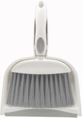 Mini Broom and Dustpan Set-Mini Whisk Set for Desk, Housekeeping, Office, Kitchen, Pet Nest, etc.,Daily Cleaning Necessity Plastic Mini Dustpan Set (Gray)
