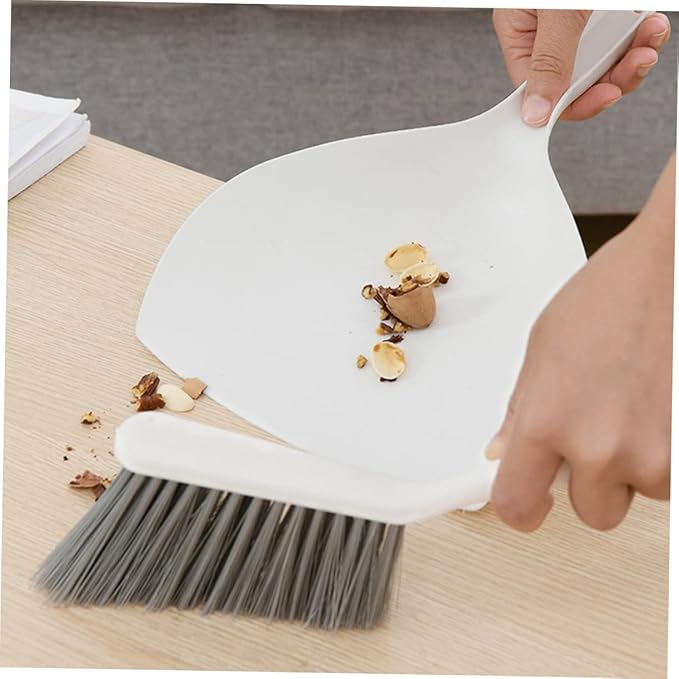 Mini Dustpan Broom Set 2pc Set Kitchen Broom Dustpan Home Cleaning Accessory Portable