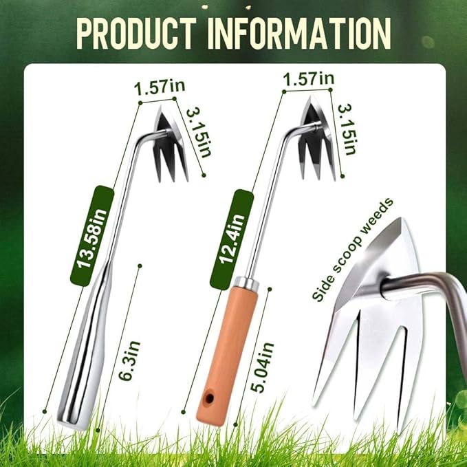 Weed Puller Tool，2026 New Weeding Artifact Uprooting Weeding Tool Weed Remover Tool Manganese Steel Weed Pulling Tool Manual Weeders Tool for Garden (A-2pcs)