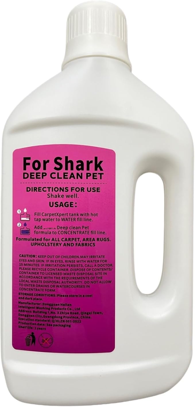 1L Stain & Odor Remover, Carpet Cleaner. Compatible With Shark All Upright And Compact Deep Carpet Cleaners(SYSTEM FORMULA 1)