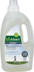 Biokleen Sport Laundry Detergent – 128 HE Loads - Liquid, Concentrated, Eco-Friendly, Non-Toxic, Plant-Based, No Artificial Fragrance, Colors or Preservatives, Sports
