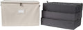 Covermates Keepsakes - Adjustable Zip-Top Storage Box - Configurable FlexGrid Compartments - Heavy Duty Polyester- Reinforced Handles - Stackable Design - Indoor Storage, Beige Heather