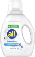 all Liquid Fabric Softener, Free Clear, 34 fluid Ounces