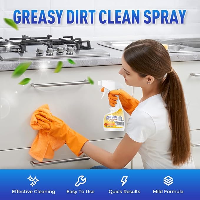 Multifunctional Powerful Kitchen Foam Cleaner, 2026 New All-Purpose Oil Stain Cleaning Spray, 120ml/4Fl.oz Oven Cleaner Heavy Duty (1)
