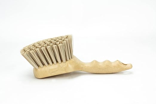 SPARTA 40541EC25 Plastic Scrub Brush, Utility Brush, Kitchen Brush With Hanging Hole For Cleaning, 8 Inches, Tan, (Pack of 6)