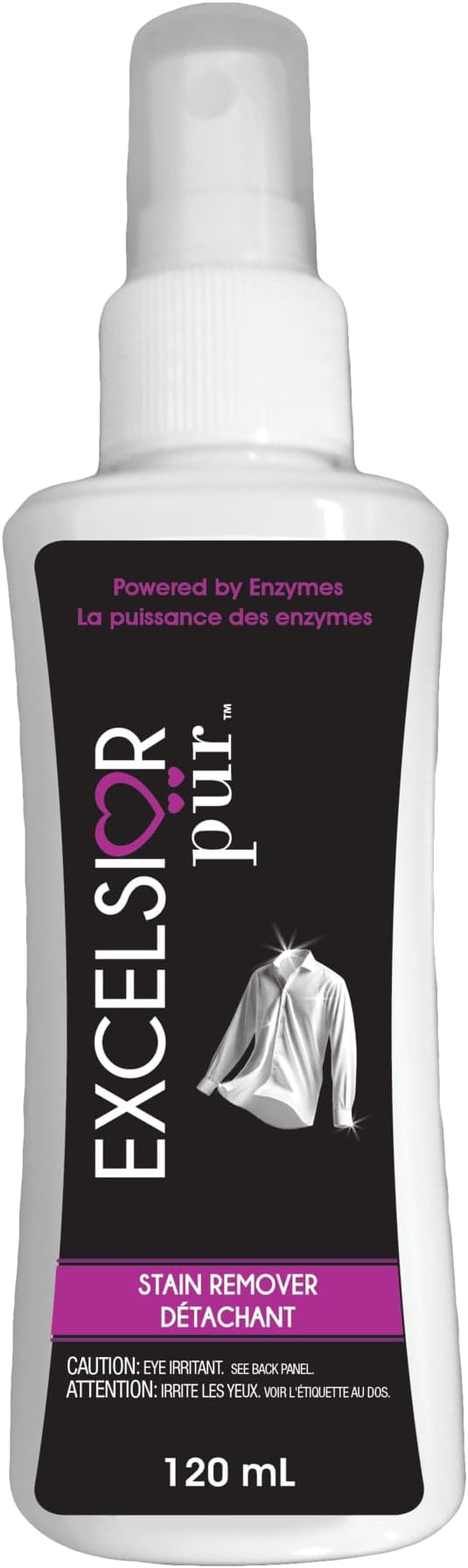 Excelsior Pür | 7.5x Ultra-Concentrated HE Liquid Laundry Detergent + Stain Remover Kit, 4L / 333 Loads, Fresh Scent, Eco-Dispenser Pump Bottle, Odor Control