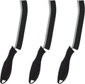 Cleaning Brush - 3 Pcs Hard Bristle Crevice Cleaning Brush, Grout Brush, Scrub Brush Cleaning Supplies, Gap Cleaning Tools for Bathroom Kitchen Toilet Window Track (3, Black)