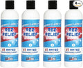 SNOWTREE - 4 Pack Rez Relief Glass Cleaner Solution for Glass, Ceramic, Metal & Silicone - 12 Fluid Oz Bottle (4 Pack) - Refreshing Citrus Scent Glass Cleaner Liquid - Removes Stains & Smells