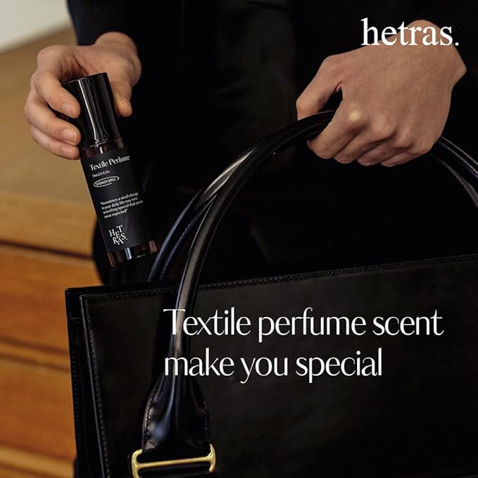 hetras Textile Perfume | Soosunhwa - Elegant Daffodils Scent | Long-Lasting Subtle Fragrance Wrinkle Release Spray | Travel-Size Linen Freshener | Made with Natural Essential Oils, 2.7 fl. oz.