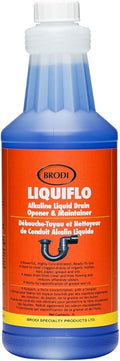 Liquiflo Hair Drain Clog Remover & Maintainer, Eliminates Odors & Biofilm, Odor-Free & Fumeless, Declogger for Hair, Grease & Organic Build up, Safe for All Piping