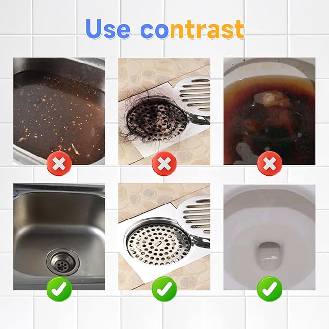 2025 New Sink Drain Cleaner, Sink and Drain Cleaner, Multi-functional pipe unclogging agent, Powerful Sink Cleaner for Kitchen and Pipes Cleaning Tool (3pcs)
