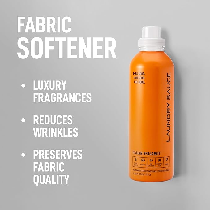 Laundry Sauce - 02 Sets of Luxury Scented Laundry Fabric Softener Bundle (Australian Sandalwood and Italian Bergamot), Premium Laundry Fabric Softener with High-End, Sophisticated Fragrances