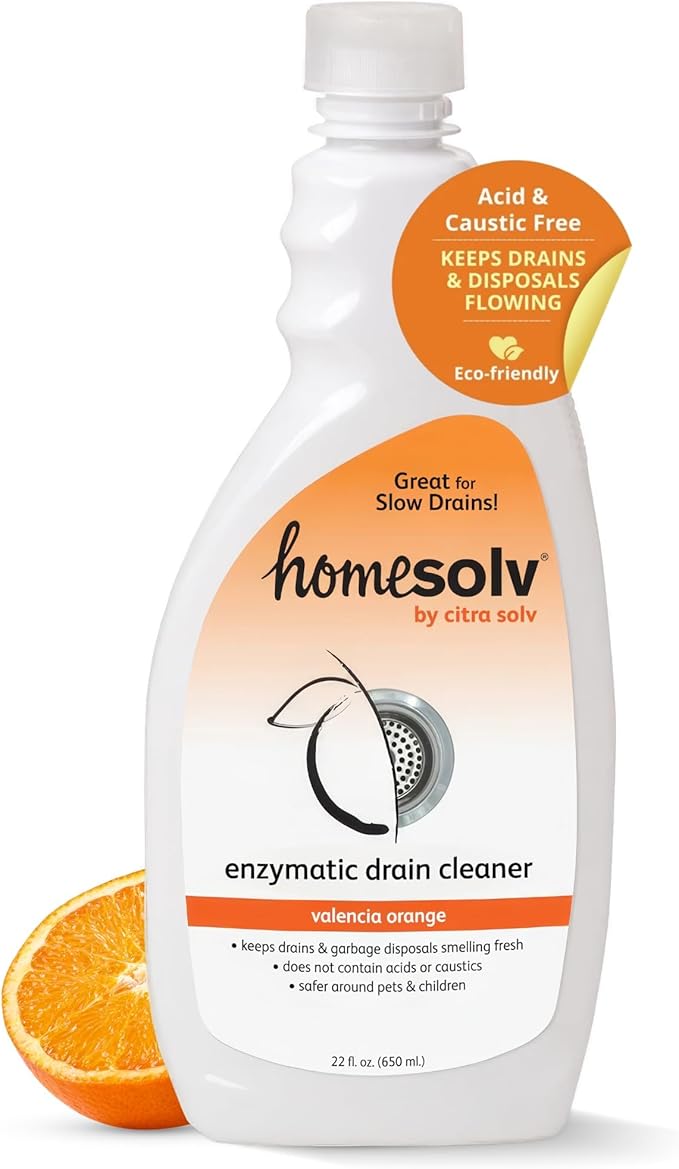 Enzyme Drain Cleaner & Build Up Remover (Citra Drain), Valencia Orange, 22 Fluid Ounces