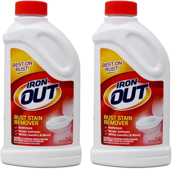 Iron OUT IO30N Rust Stain Remover Powder, 1 lb 12 oz Bottle, 2 Count