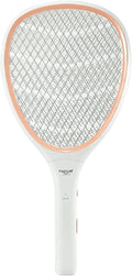 Faicuk Handheld Bug Zapper Racket Electric Fly Swatter (Champagne Pink)