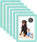 5x7 Picture Frame, Clear Acrylic Photo Frame with White Mat for 4x6 Photos, One-Piece Shatterproof Tool-Free Design, UV-Resistant Waterproof Tabletop Frame for Home Office Decor with 10-Year Warranty